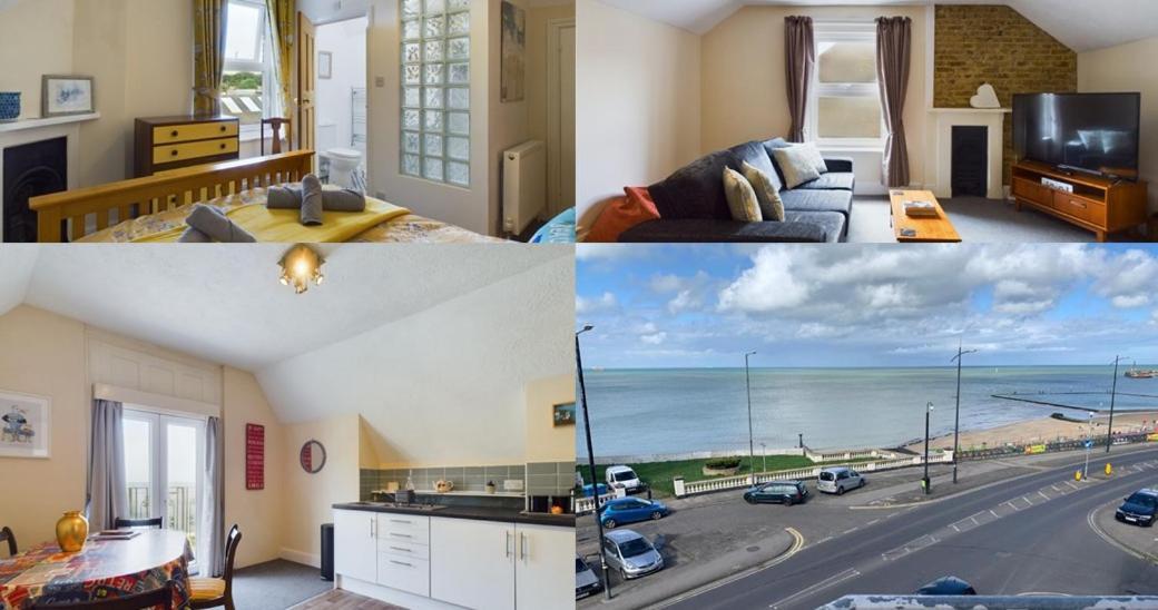 Flat, Amazing Balcony Sea View, Bike Store, With Sun Deck Margate Eksteriør billede